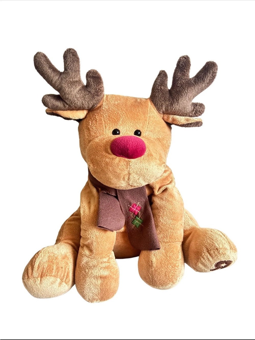 Toys R Us Jumbo Christmas Reindeer Seated Plush Decoration